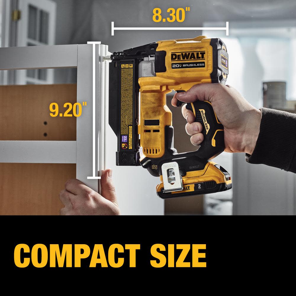 DEWALT ATOMIC Compact Series 20V MAX Pin Nailer 23 Gauge Kit - Ascmtools