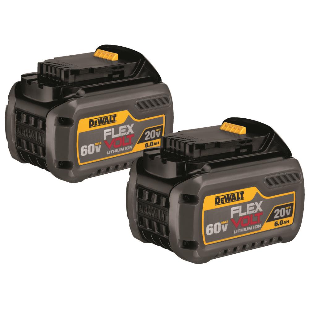 DEWALT 20V/60V MAX* FLEXVOLT 6.0 Ah Battery 2 pack - Ascmtools