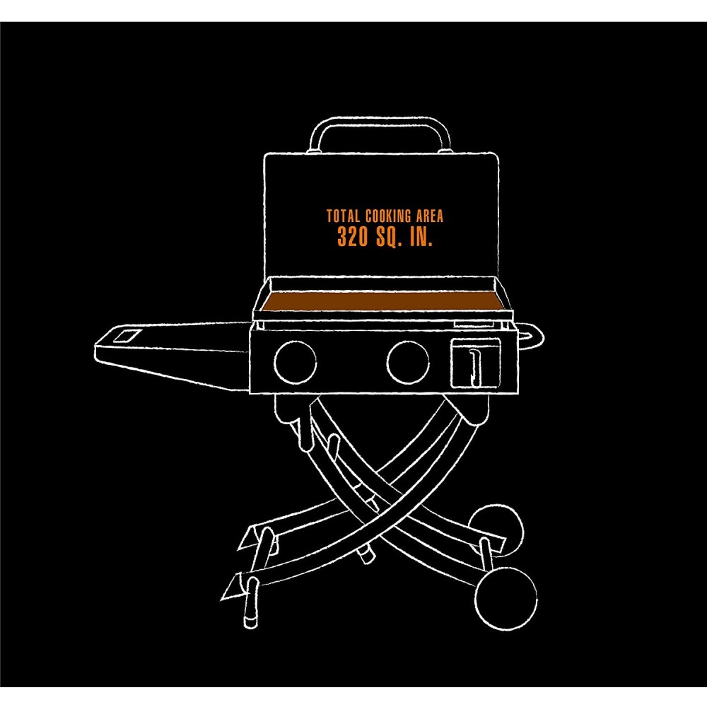 Pit Boss Griddle Propane Gas Tabletop 2 Burner with Legs - Ascmtools