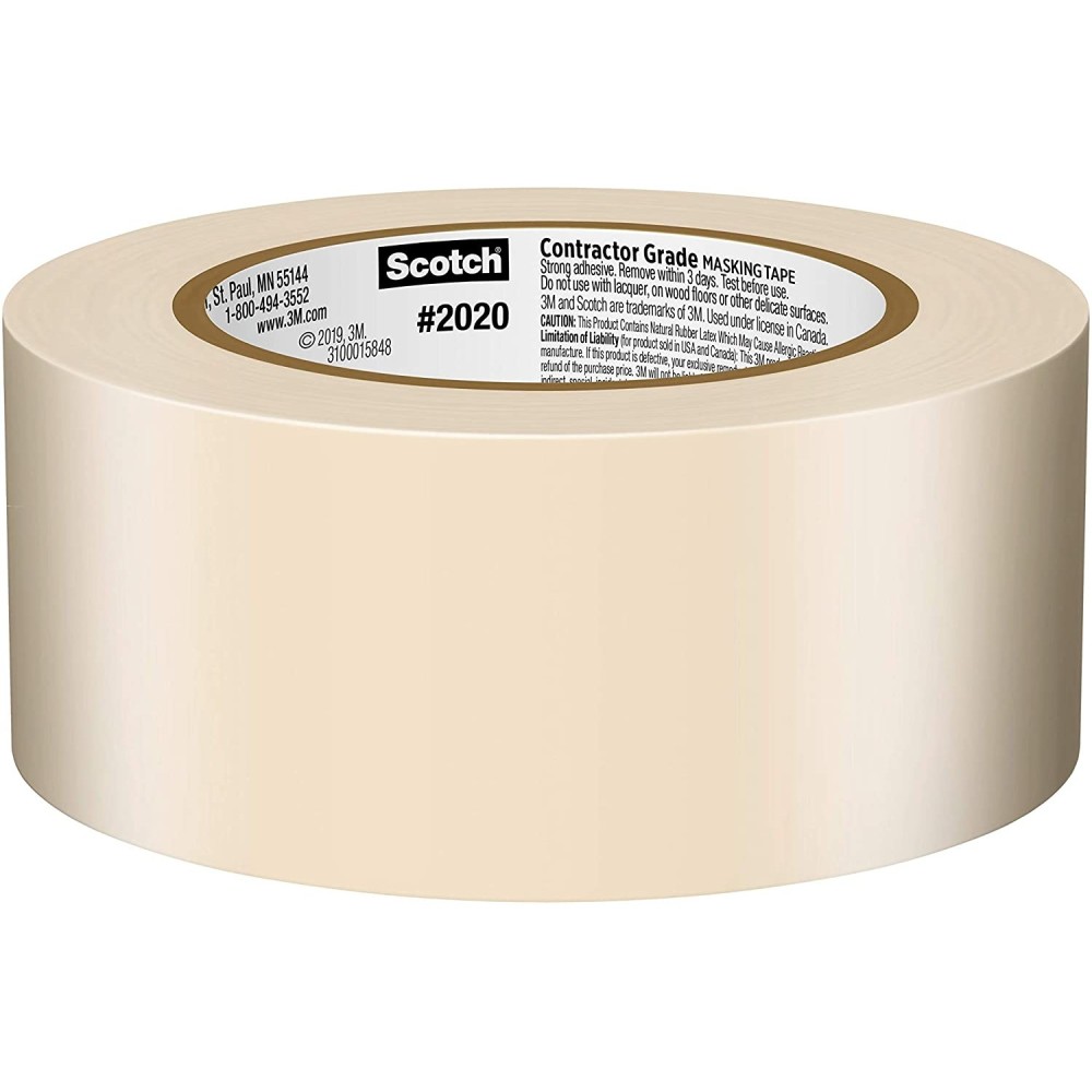 3M Scotch Masking Tape 0.94″ x 60yd Contractor Grade 9pk - Ascmtools