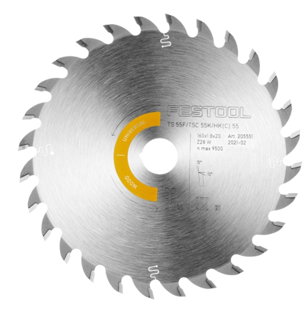 Festool Saw Blade 28 Tooth Universal Wood for TSC 55 K - Ascmtools