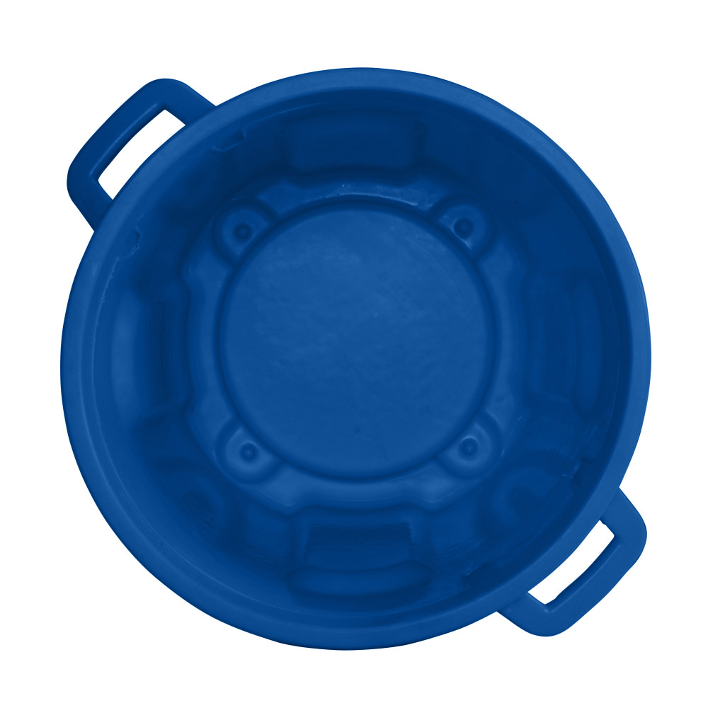 Toter 20 Gallon Round Trash Can with Lift Handle Blue - Ascmtools