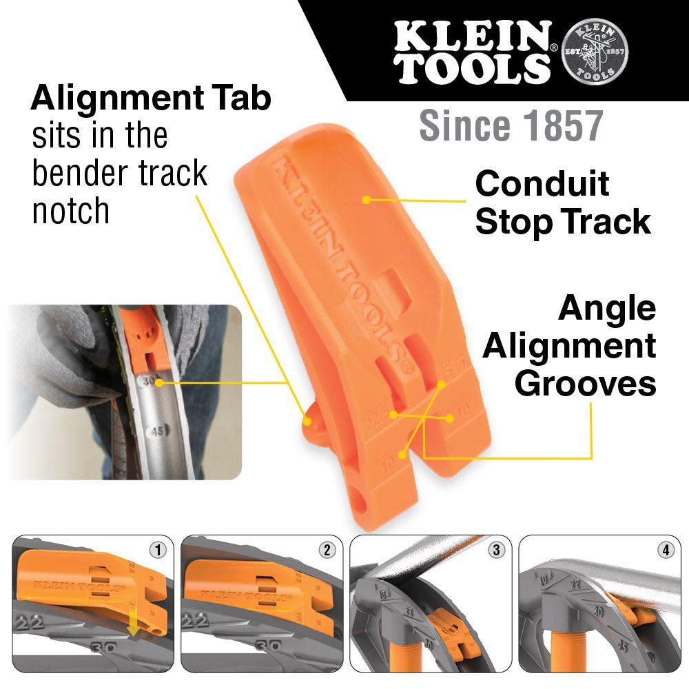 Klein Tools Aluminum Conduit Bender 1/2″ EMT - Ascmtools