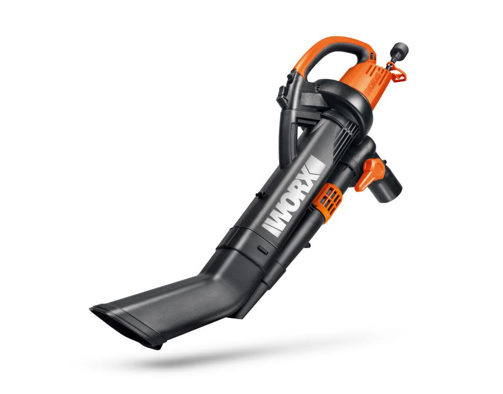 Worx 12-Amp 350-CFM 210-MPH Heavy-Duty Corded Electric Leaf Blower with Vacuum Kit - Ascmtools