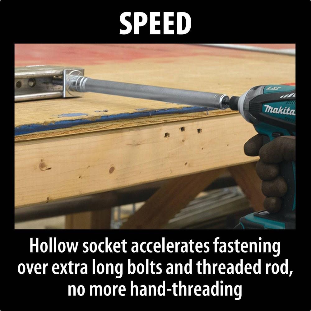 Makita 9/16 in. x 12 in. Hollow Socket - Ascmtools