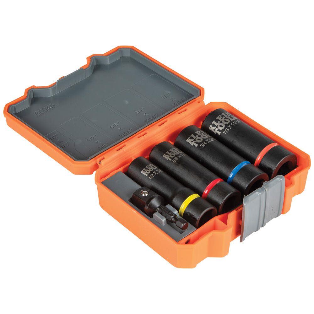 Klein Tools 2-In-1 Impact Socket Set 5-Piece - Ascmtools