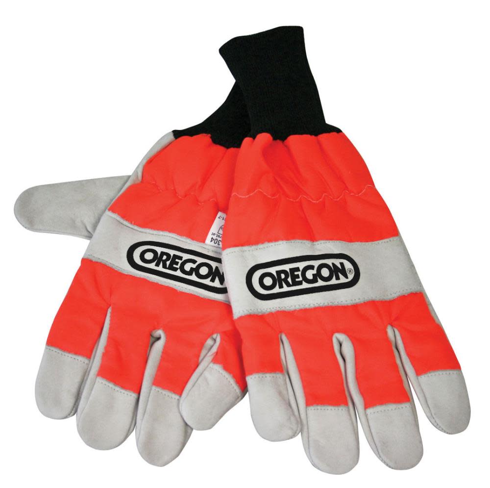 Oregon Large Chain Saw Safety Gloves - Ascmtools