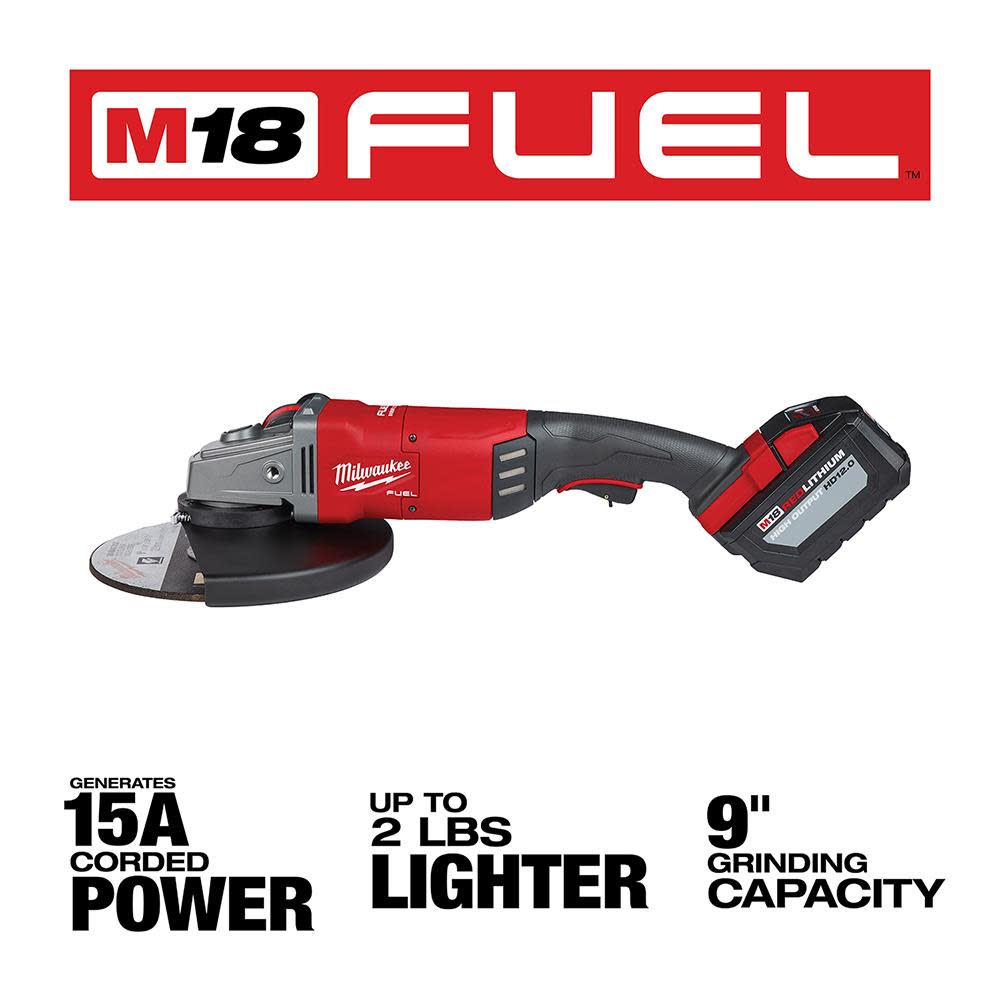 Milwaukee M18 FUEL 7 in. / 9 in. Large Angle Grinder Kit - Ascmtools