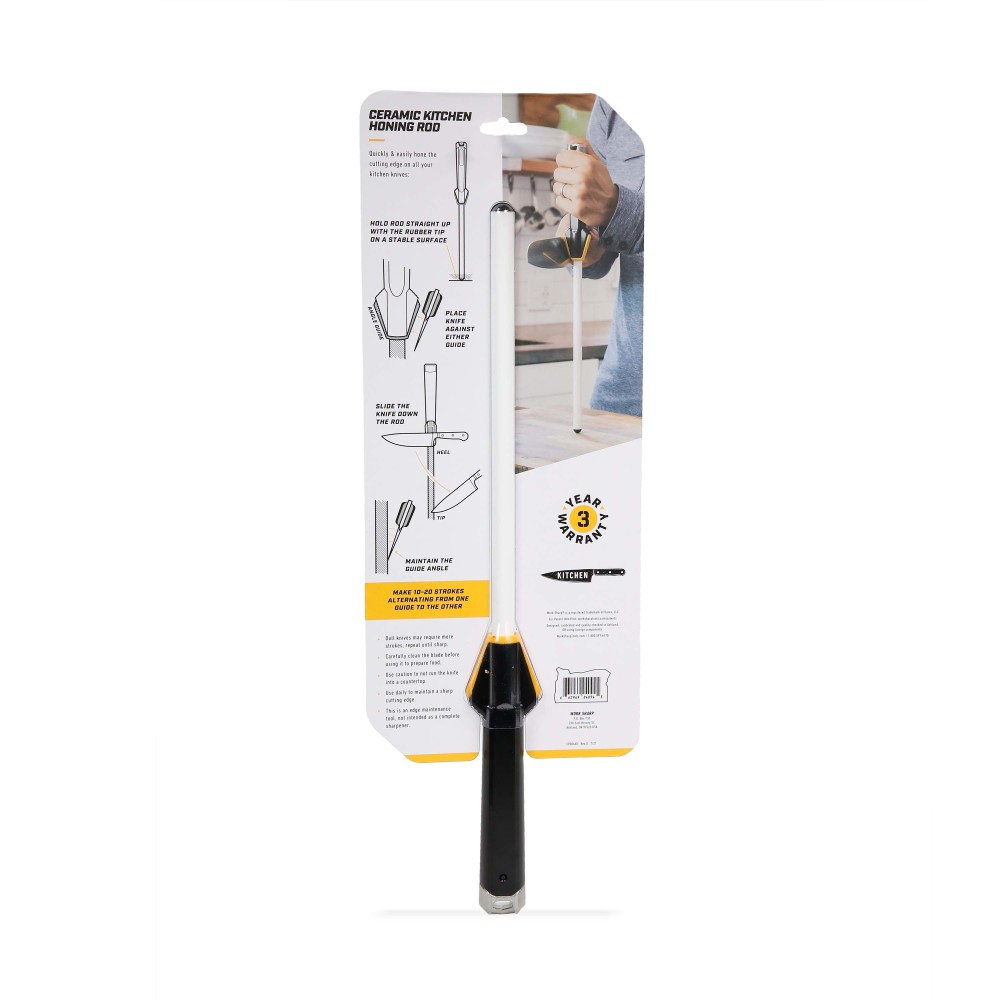 Work Sharp Ceramic Kitchen Knife Honing Rod - Ascmtools