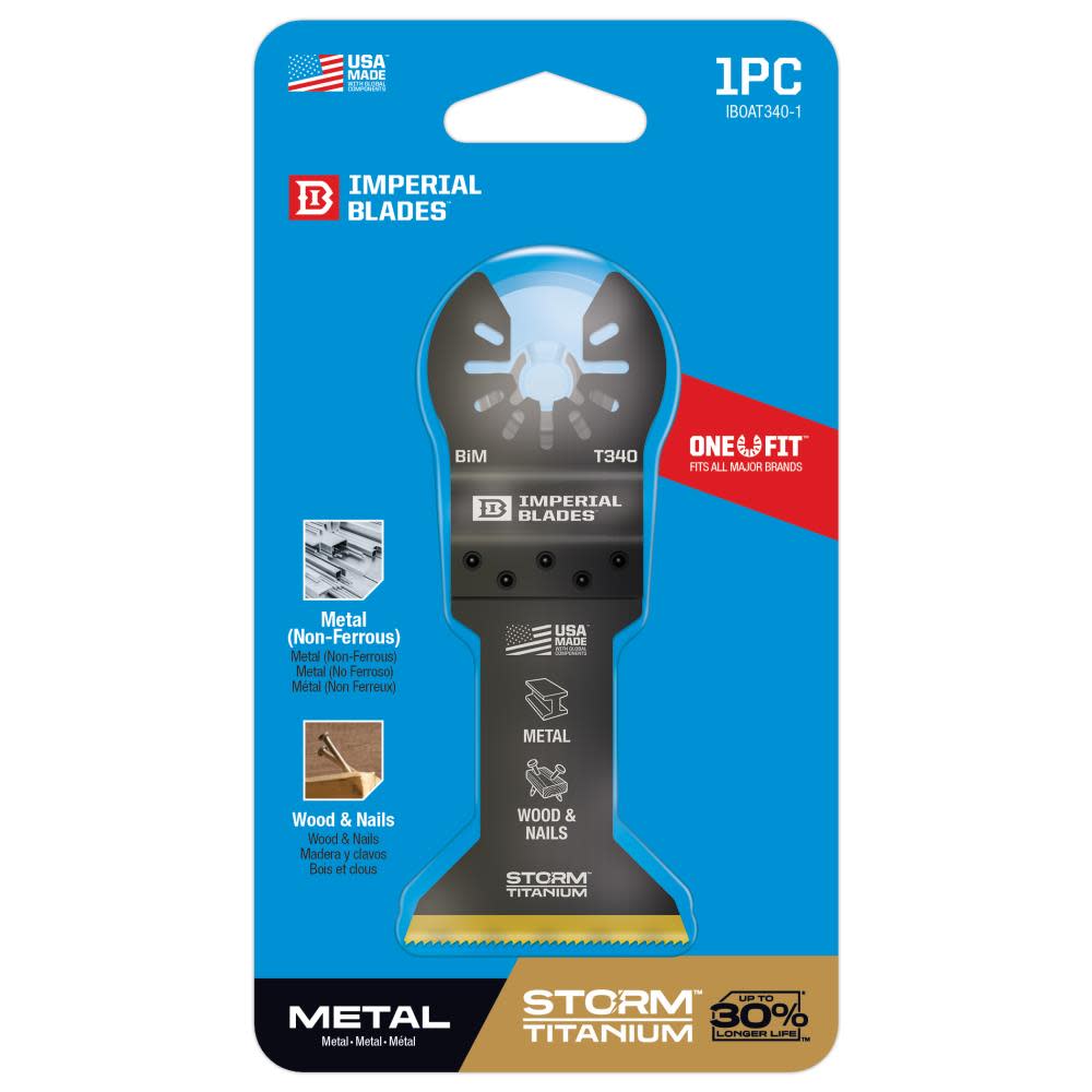 Imperial Blades One Fit 1 3/4″ Storm Titanium Metal Blade 1pc - Ascmtools