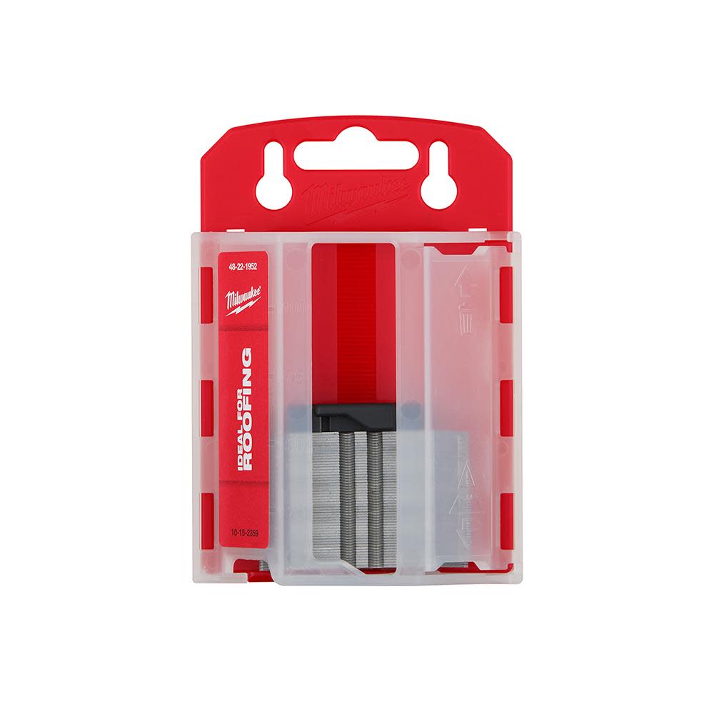 Milwaukee 50-Piece Hook Utility Knife Blades with Dispenser - Ascmtools