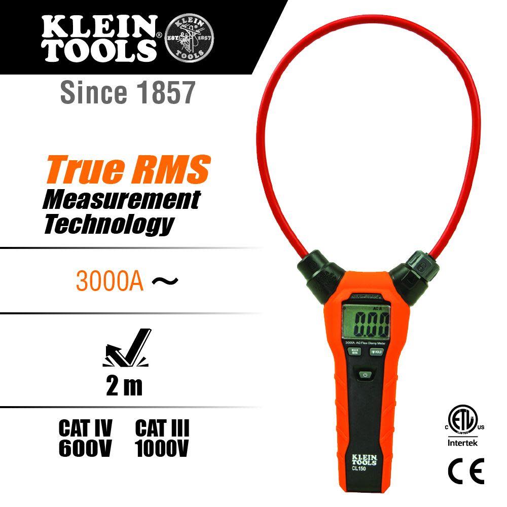 Klein Tools Flexible AC Current Clamp Meter - Ascmtools