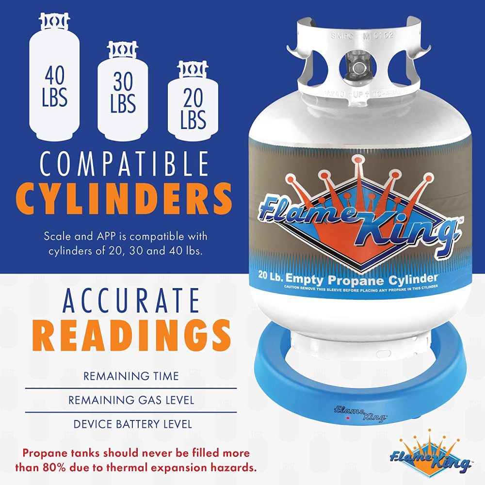 Flame King Propane Tank Scale Smart Wireless - Ascmtools