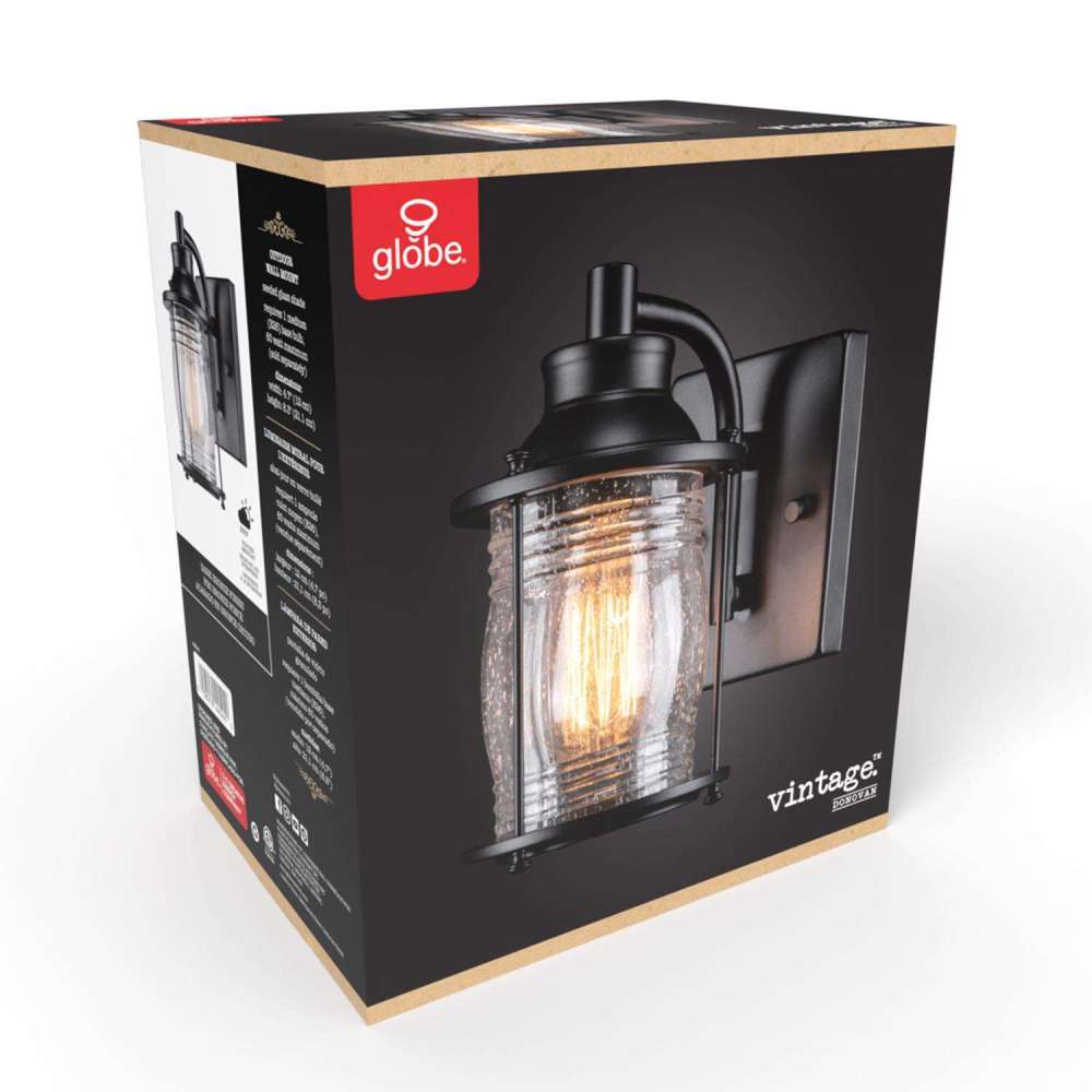 Globe Electric Donovan Downlight Wall Sconce 60W 1 Light Bronze - Ascmtools