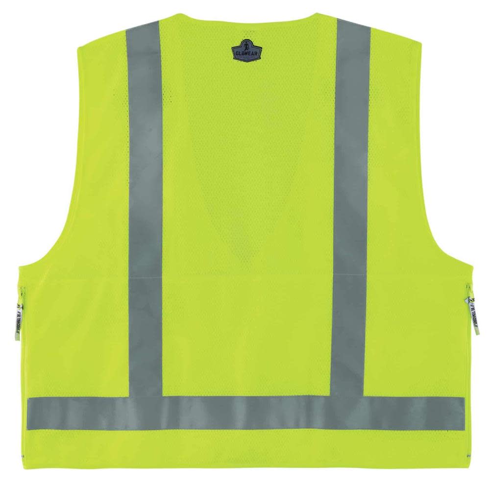 Ergodyne GloWear 8250Z Type R Class 2 Surveyors Vest Lime S/M - Ascmtools