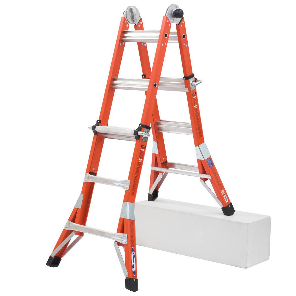 Werner 13′ Fiberglass Multi-Ladder 300lb rated - Ascmtools