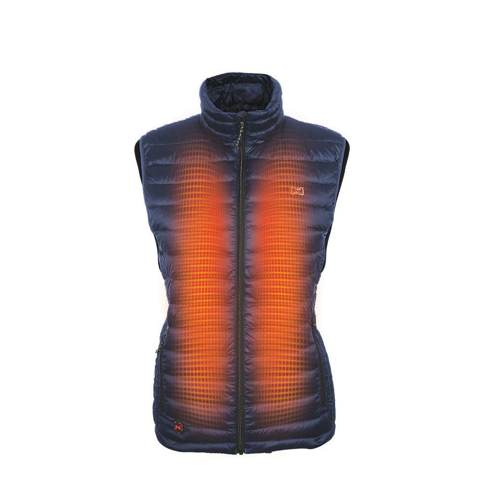 Mobile Warming Summit Heated Vest 12 Volt Womens Navy Small - Ascmtools