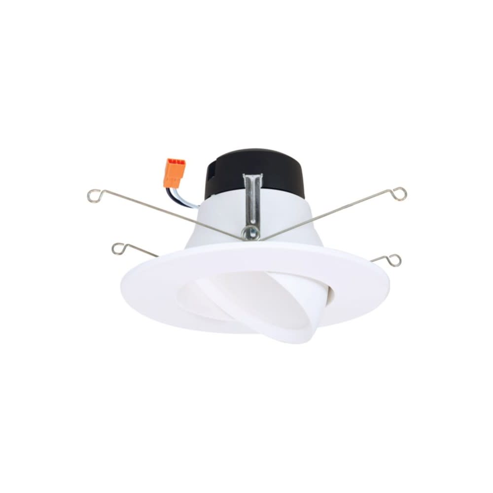 Halo Downlight 5/6″ Matte White 9W 632 Lumen LED Adjustable - Ascmtools