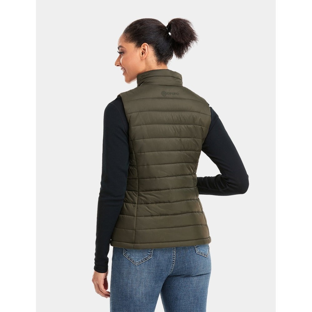 ORORO Womens Green Classic Heated Vest Kit Small - Ascmtools
