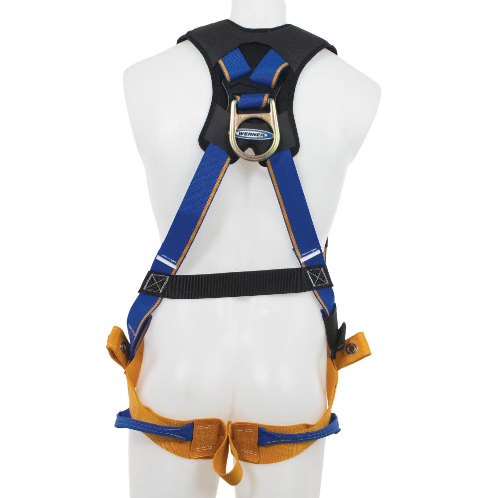 Werner Blue Armor Standard (1 D Ring) Harness (XXL) Fall Protection Equipment - Ascmtools