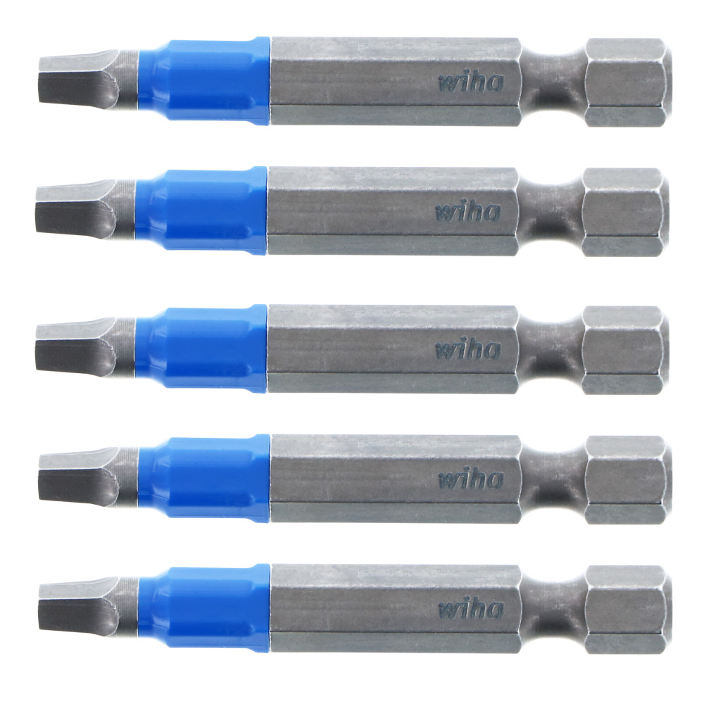 Wiha TerminatorBlue Impact Bit 2″ Square #2 5pk - Ascmtools