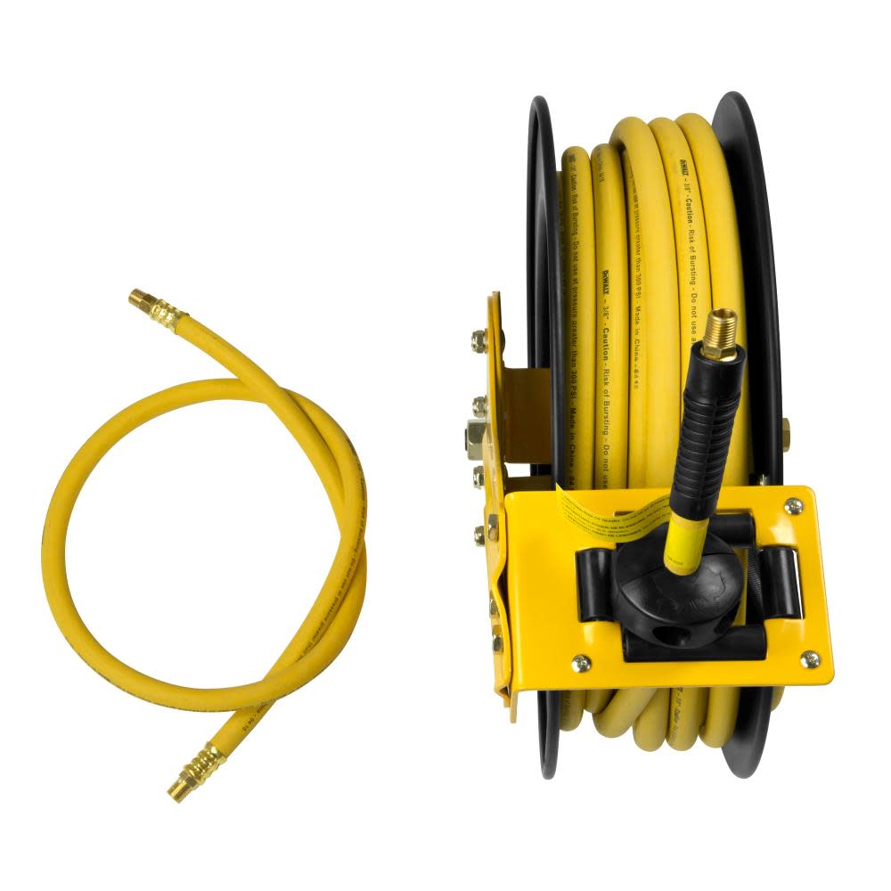 DEWALT 3/8 in. x 50 ft. Single Arm Auto Retracting Air Hose Reel - Ascmtools