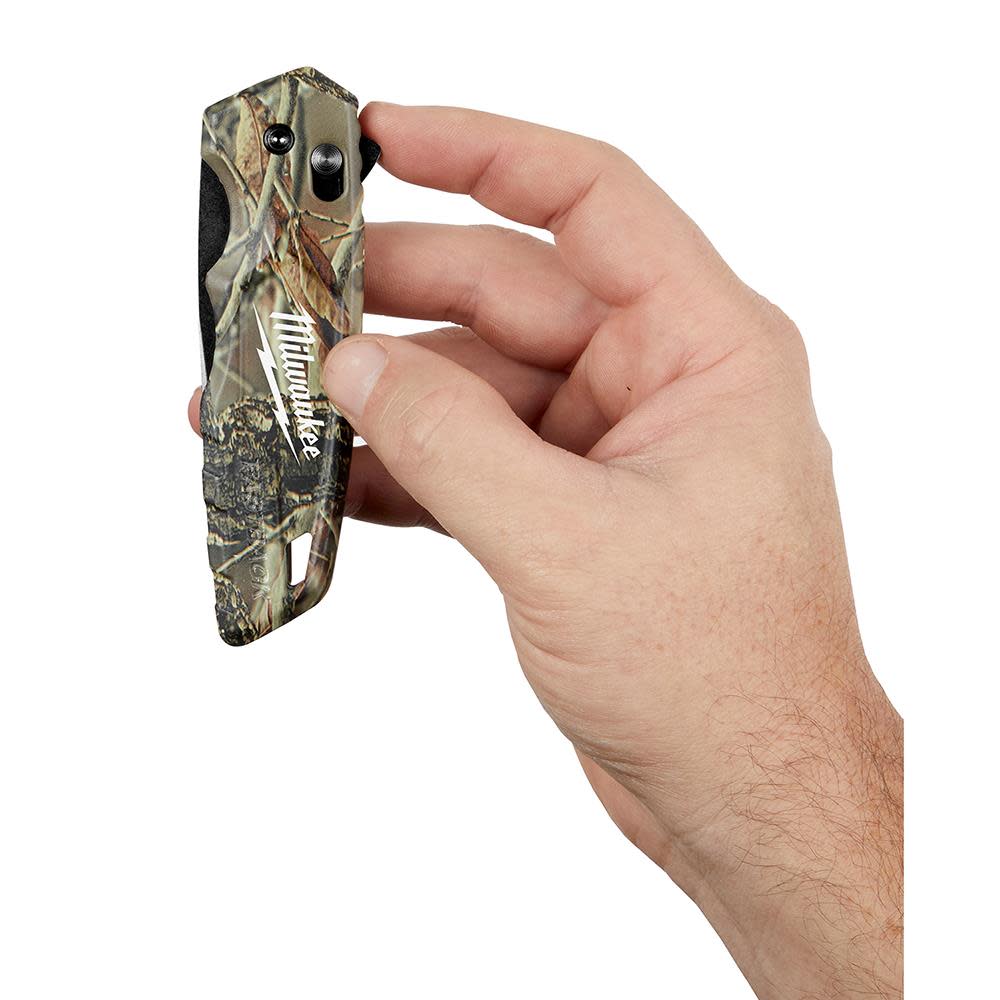 Milwaukee FASTBACK Camo Spring Assisted Folding Knife - Ascmtools