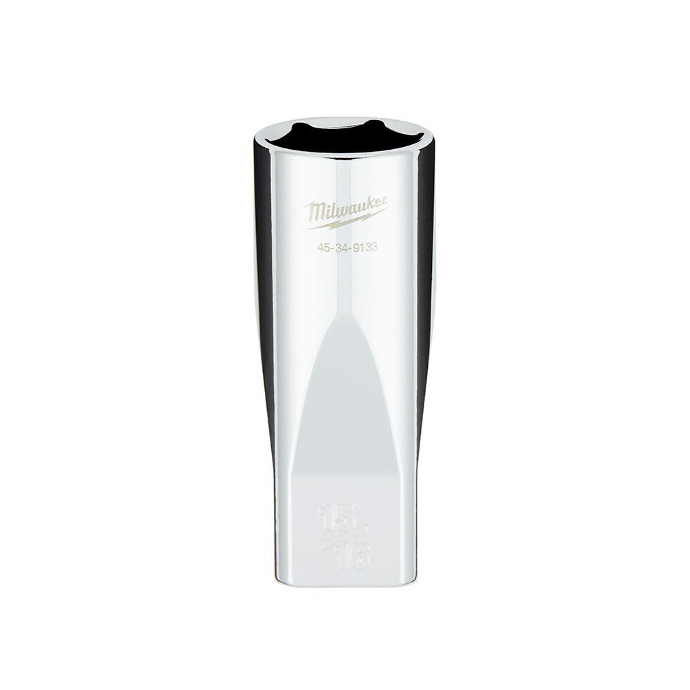 Milwaukee 1/2 in. Drive 15/16 in. SAE 6-Point Deep Socket with FOUR FLAT Sides - Ascmtools