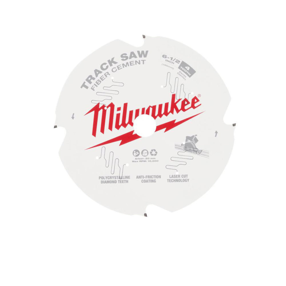 Milwaukee 6 1/2 4T Fiber Cement Track Saw Blade - Ascmtools