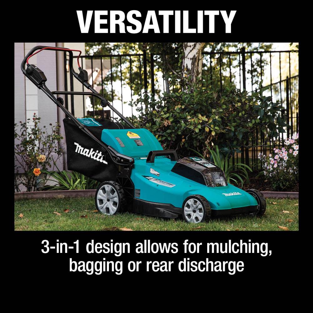Makita 36V (18V X2) LXT 21″ Lawn Mower Kit with 4 Batteries - Ascmtools