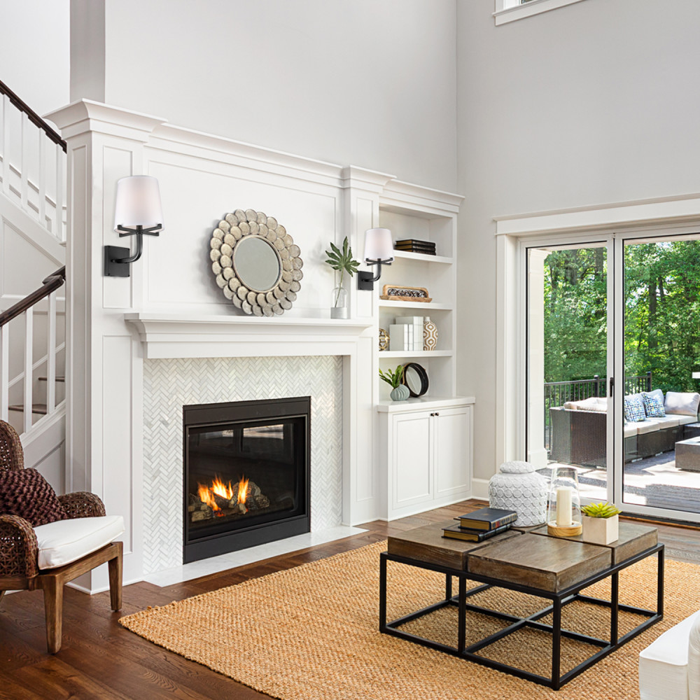 Globe Electric Valerie Wall Sconce 40W E12 1 Light Dark Bronze - Ascmtools