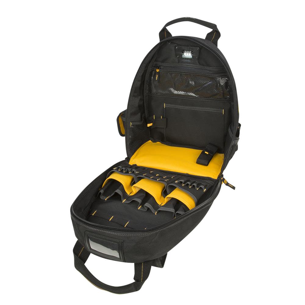 DEWALT 57 Pocket Lighted Tool Backpack - Ascmtools