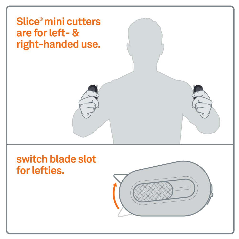 Slice Mini Cutter Black/Yellow Auto Retractable Zirconium Oxide - Ascmtools