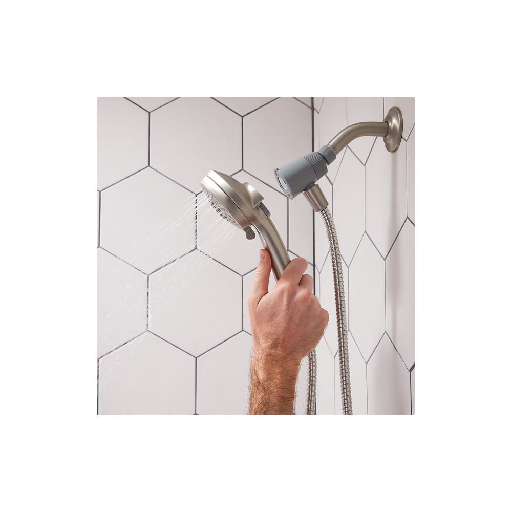 Moen Engage Spot Resist Nickel Eco Performance Handheld Shower - Ascmtools