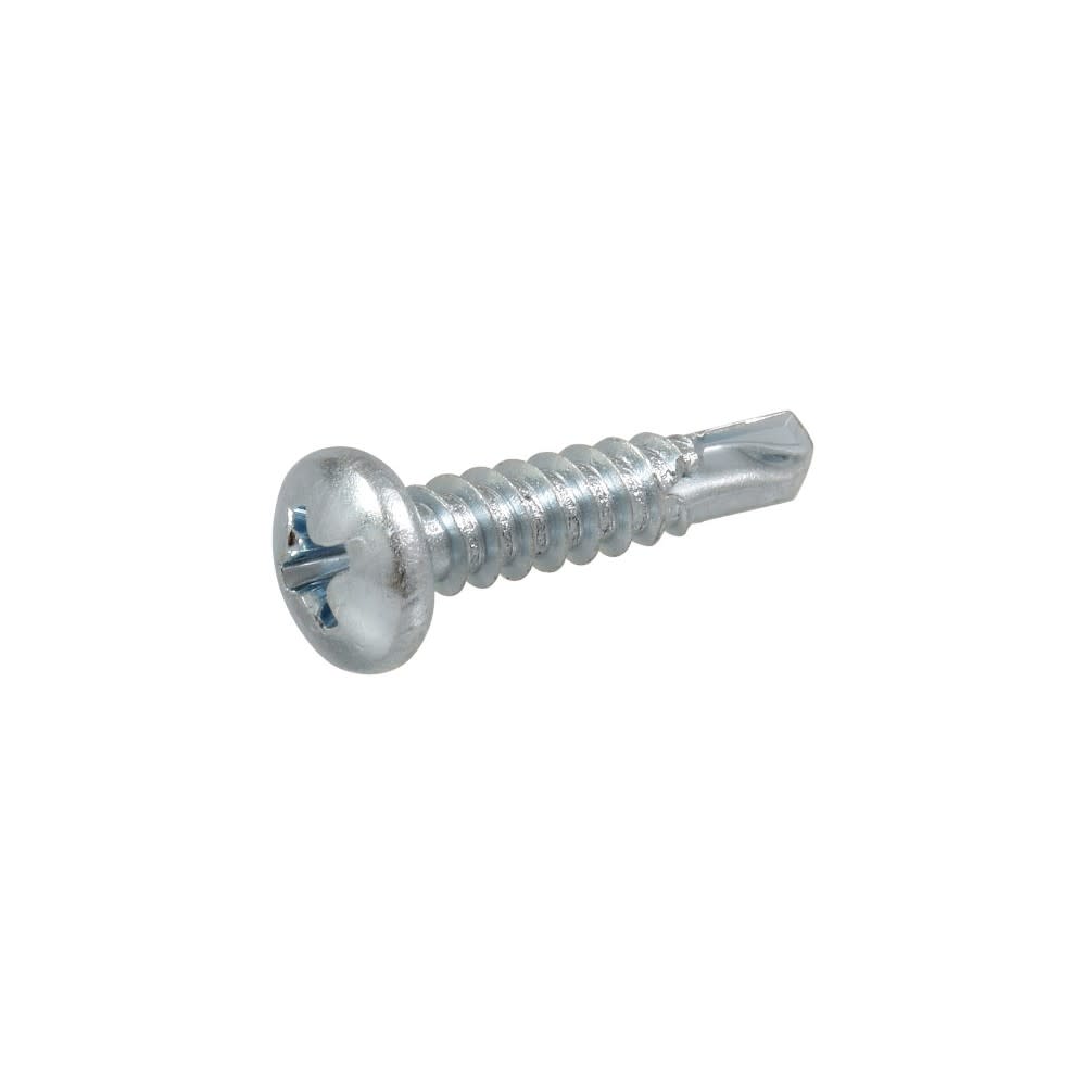 Hillman #10-16 x 1″ Zinc Pan Head Phillips Self Drilling Screw 100pk - Ascmtools