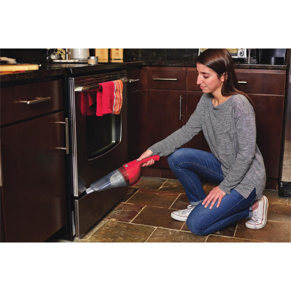 Black and Decker Lithium Hand Vacuum Chili Red - Ascmtools