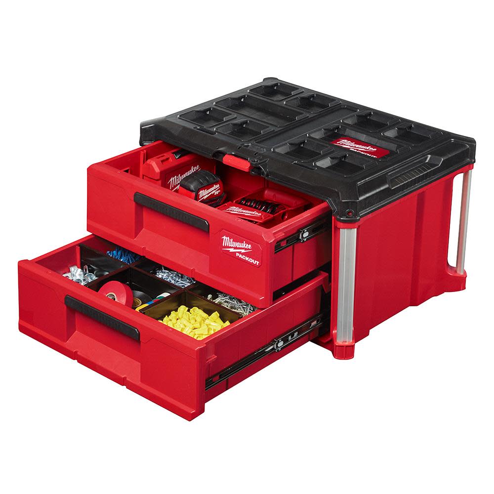 Milwaukee PACKOUT Drawers Tool Box 2 Drawer Bundle - Ascmtools