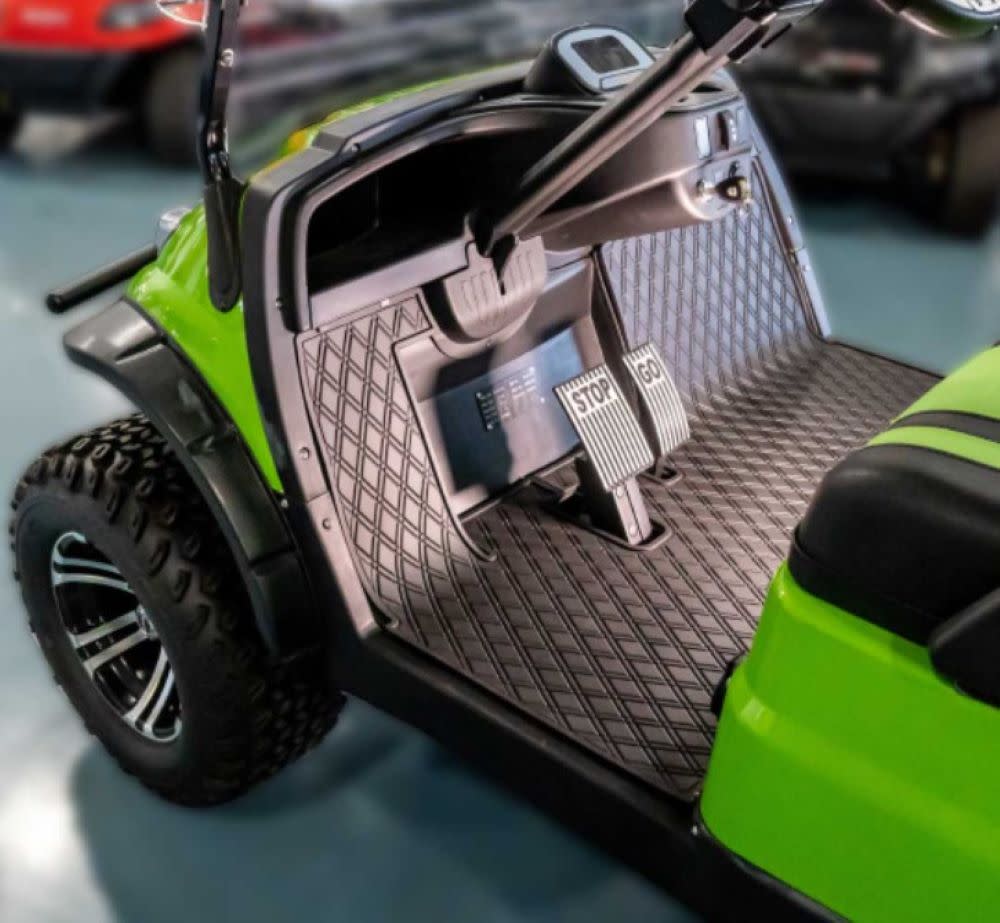 Xtreme Mats Golf Cart Floor Mat ICON & Black - Ascmtools
