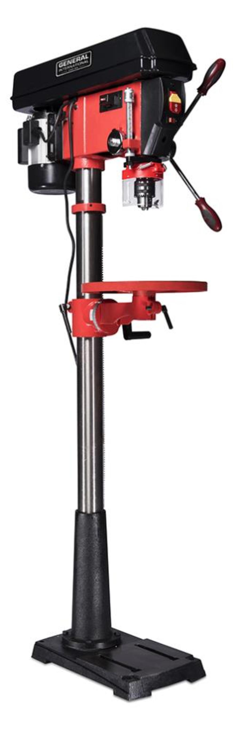 General International 15″ Floor Mount Drill Press with Laser & LED Light - Ascmtools