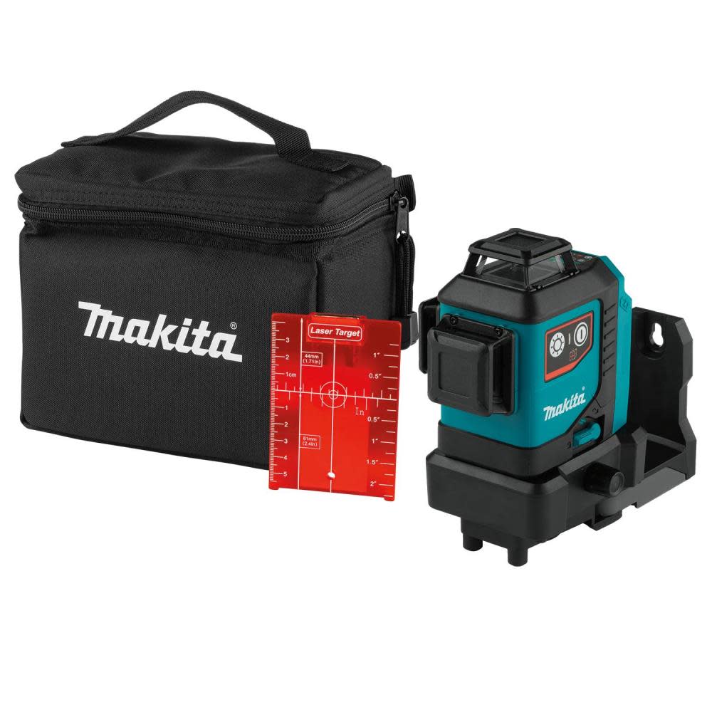 Makita 12V max CXT Self Leveling 360 3 Plane Red Laser Bare Tool - Ascmtools