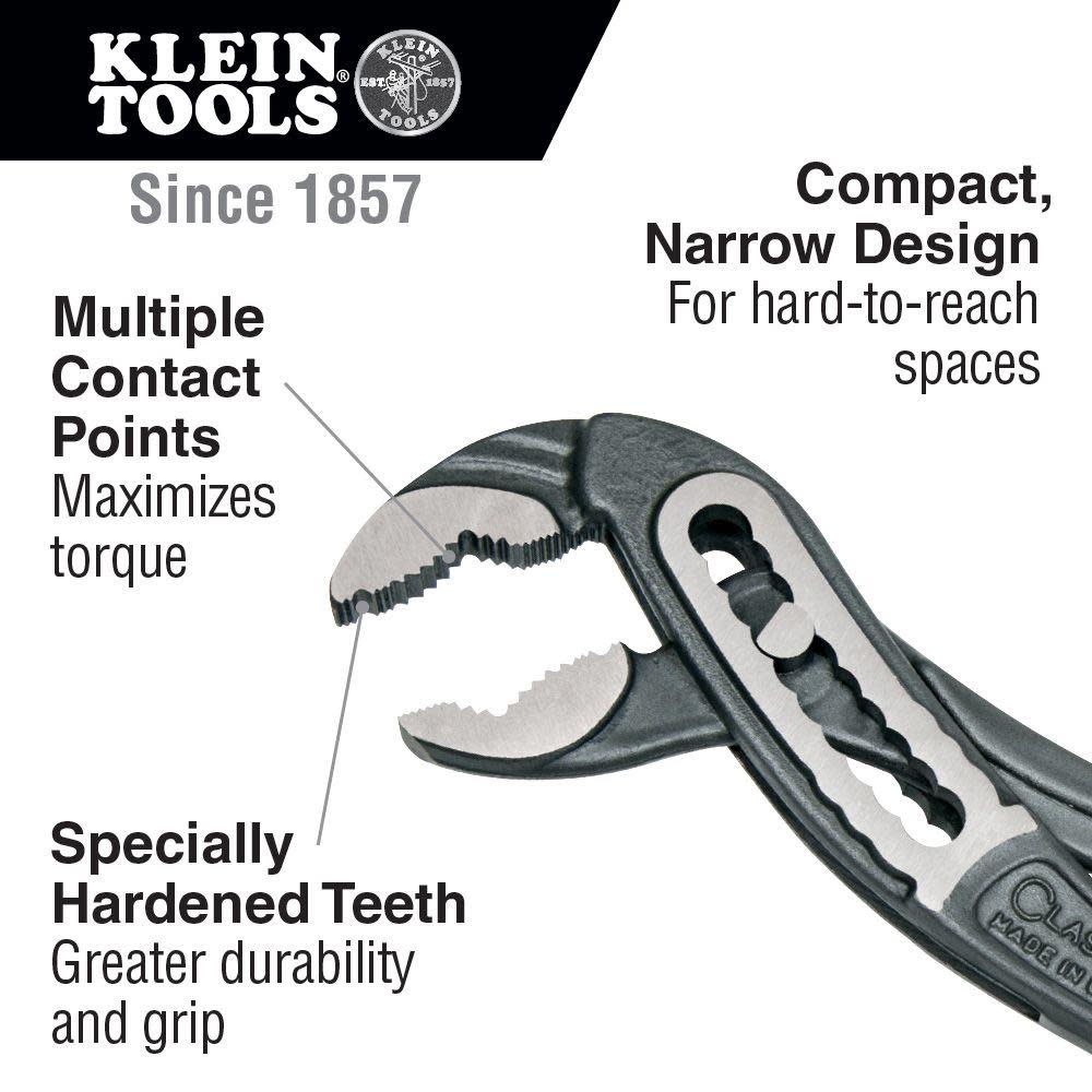 Klein Tools 10″ Classic Klaw Pump Pliers - Ascmtools