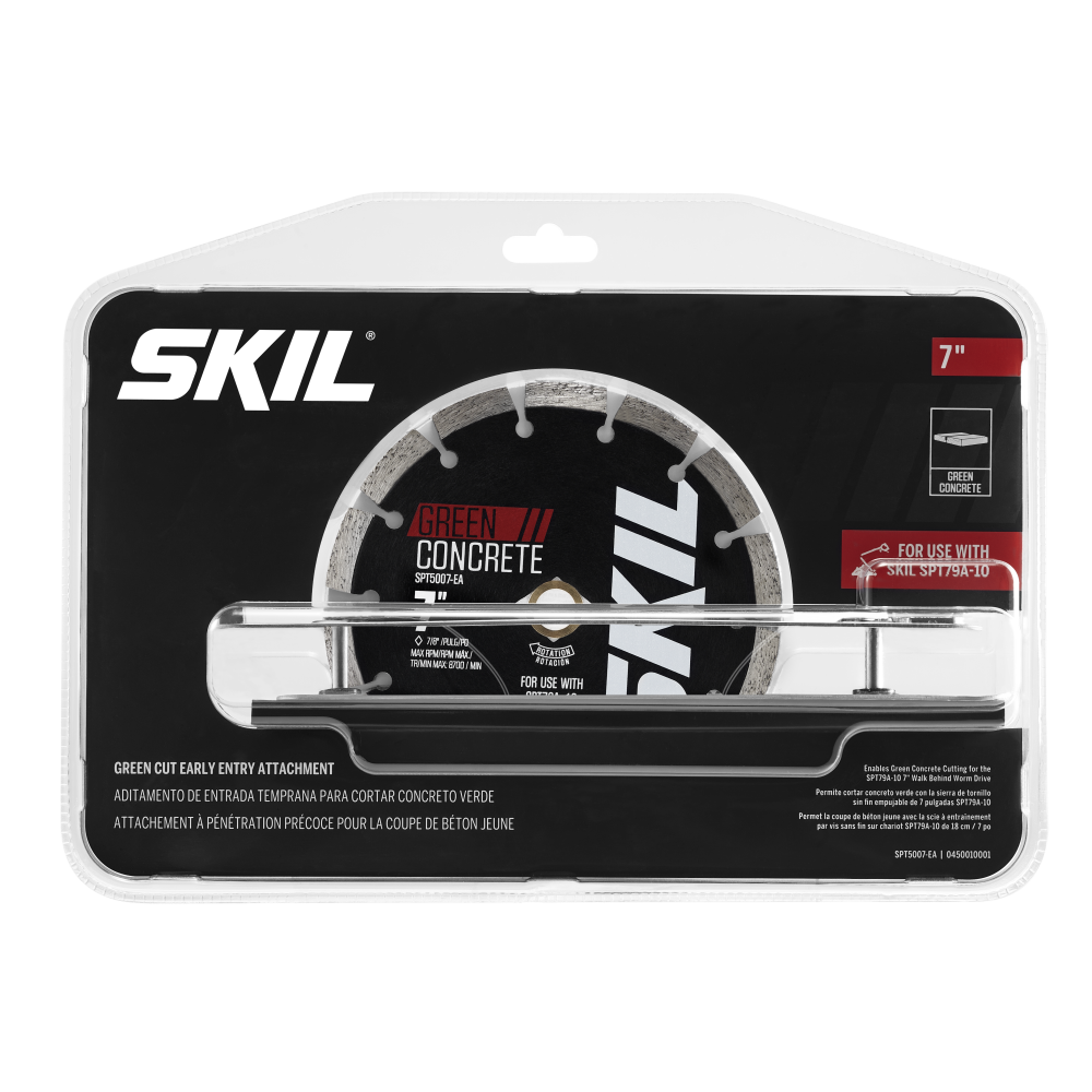 SKIL Green Cut Early Entry Assembly Kit 7″ Segmented Green Cutting Concrete Blade - Ascmtools