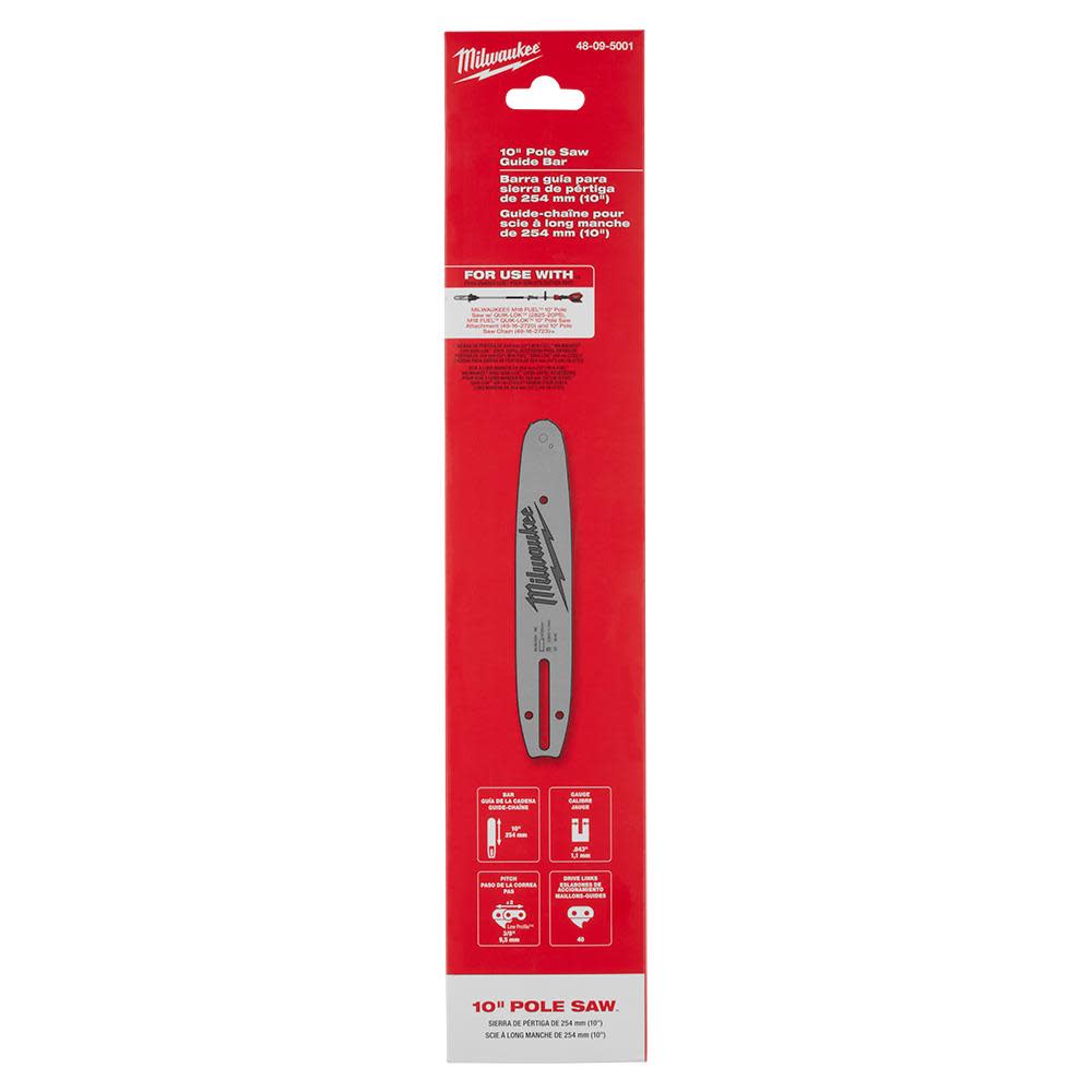 Milwaukee 10″ Pole Saw Guide Bar - Ascmtools