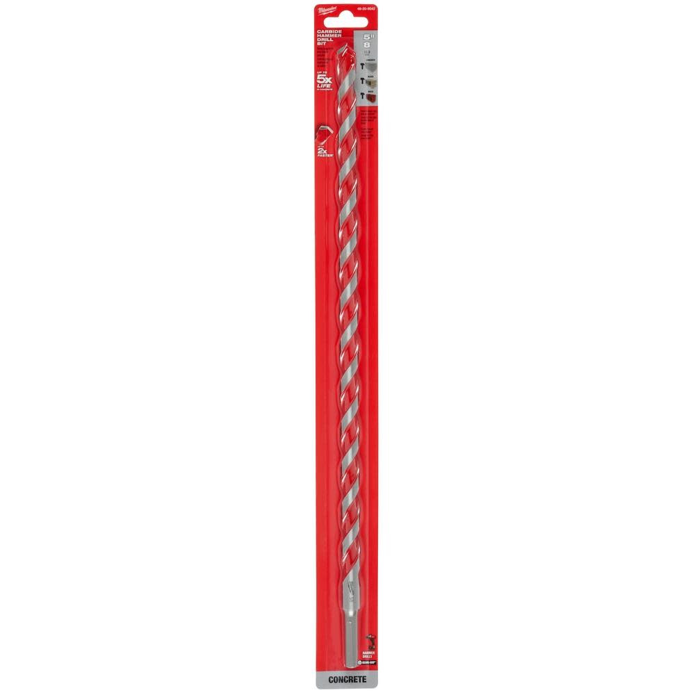 Milwaukee SHOCKWAVE Carbide Hammer Drill Bit 5/8″x16″x18″ - Ascmtools