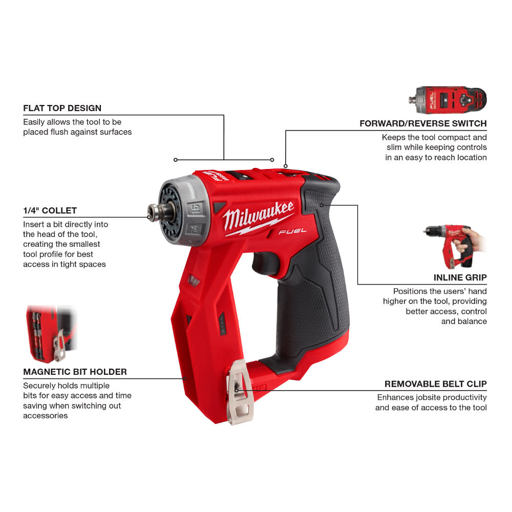 Milwaukee M12 FUEL Installation Drill/Driver Kit & Multi Tool Bundle - Ascmtools