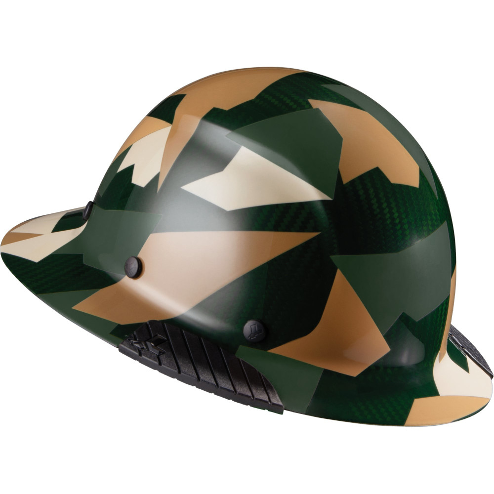 Lift Safety Hard Hat DAX Jungle Camo Carbon Fiber Full Brim - Ascmtools