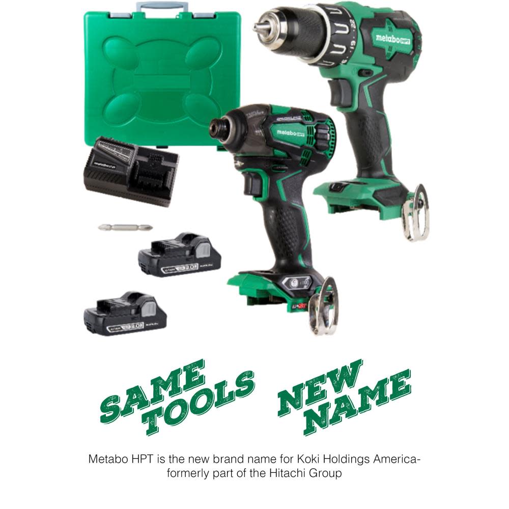 Metabo HPT 18V BL 2 Piece Combo Kit With Triple Hammer - Ascmtools