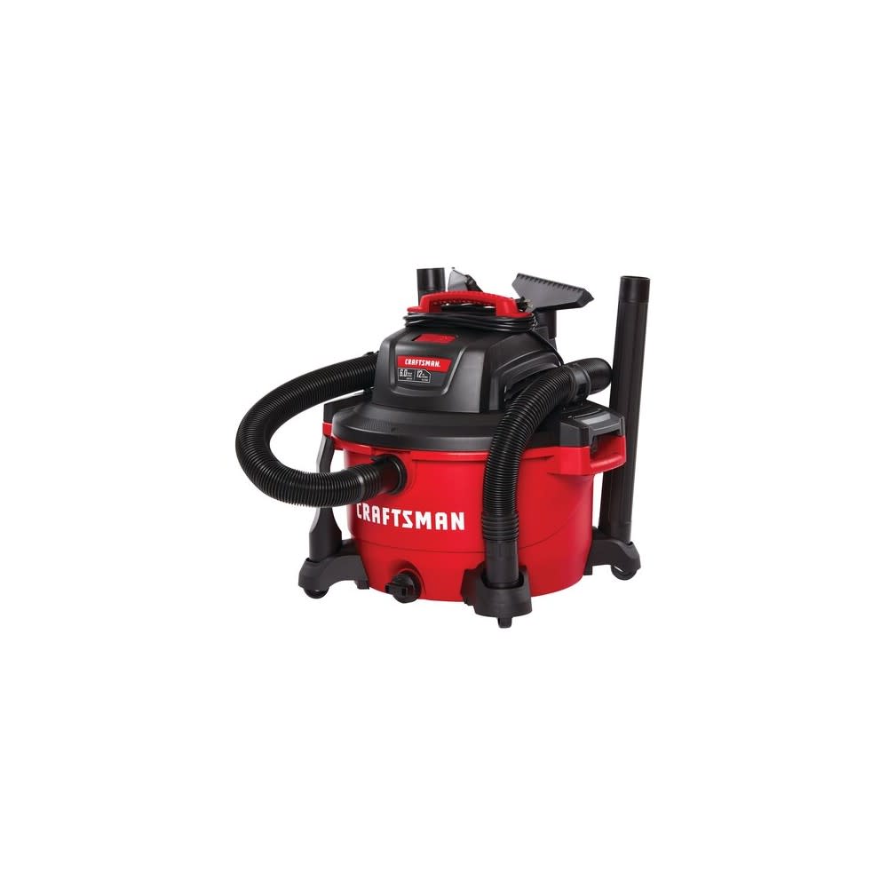 Craftsman Wet/Dry Vacuum with Attachments 12 Gallon 120V 6HP Peak - Ascmtools