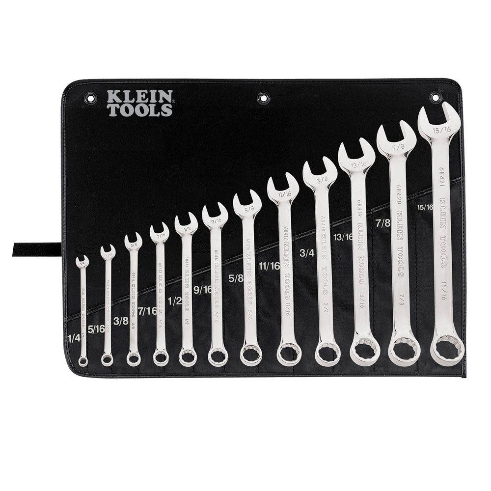 Klein Tools 12 Piece Combination Wrench Set - Ascmtools
