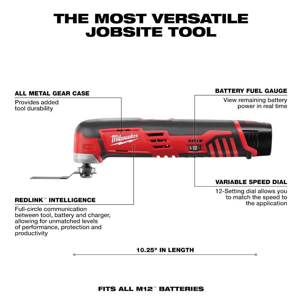Milwaukee M12 Cordless Lithium-Ion Multi-Tool Kit - Ascmtools